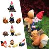 Landscape Bonsai Ornaments Fairy Garden Miniature Gnome Figurines Cartoon Animal Resin Dwarf Statue