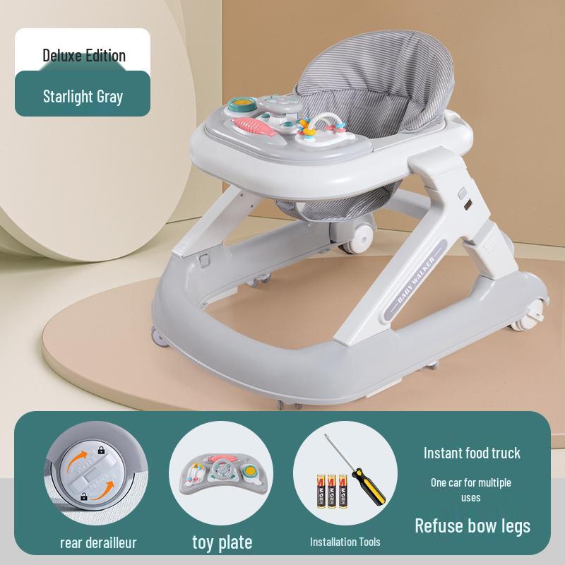 Многофункциональные ходунки-коляска с защитой от опрокидывания для мальчиков и девочек