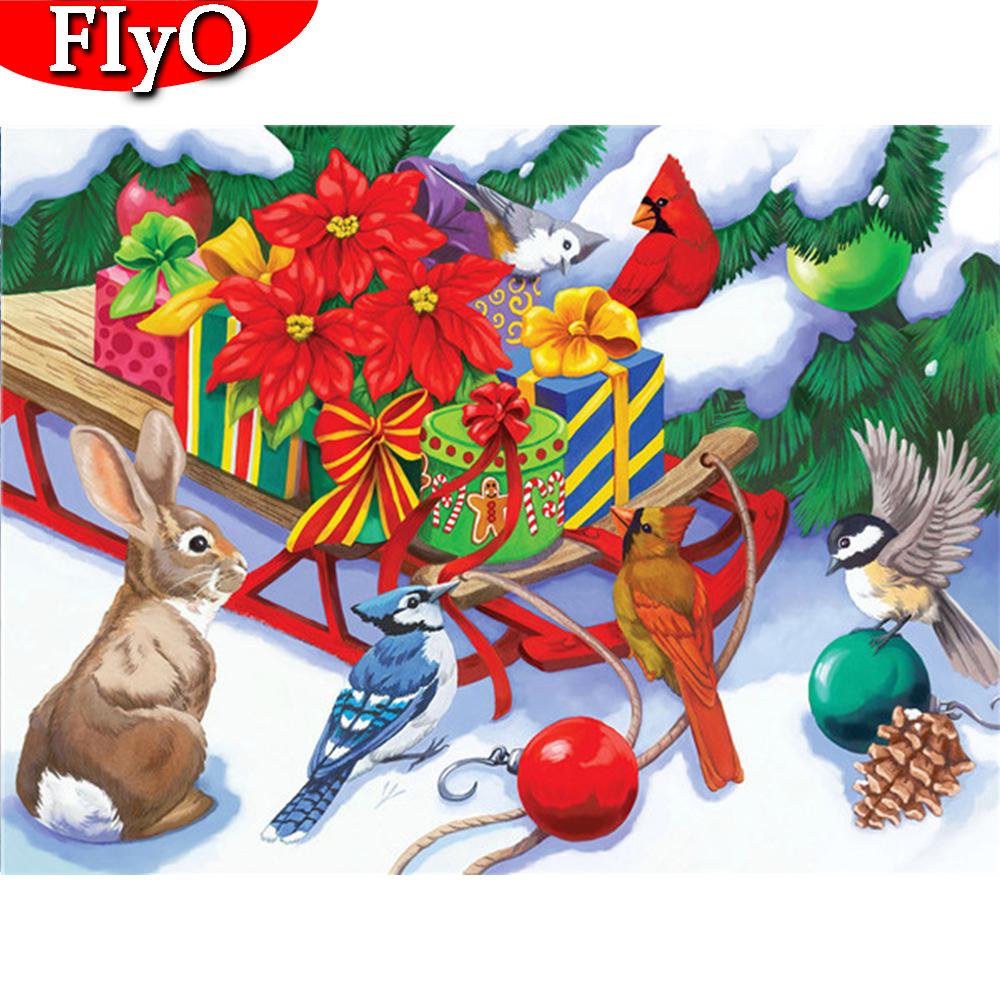 Санта-Клаус DIY 5D алмазная живопись полный круглый горный хрусталь мультфильм Снеговик Алмазная вышивка крестиком мозаика Рождественский подарок