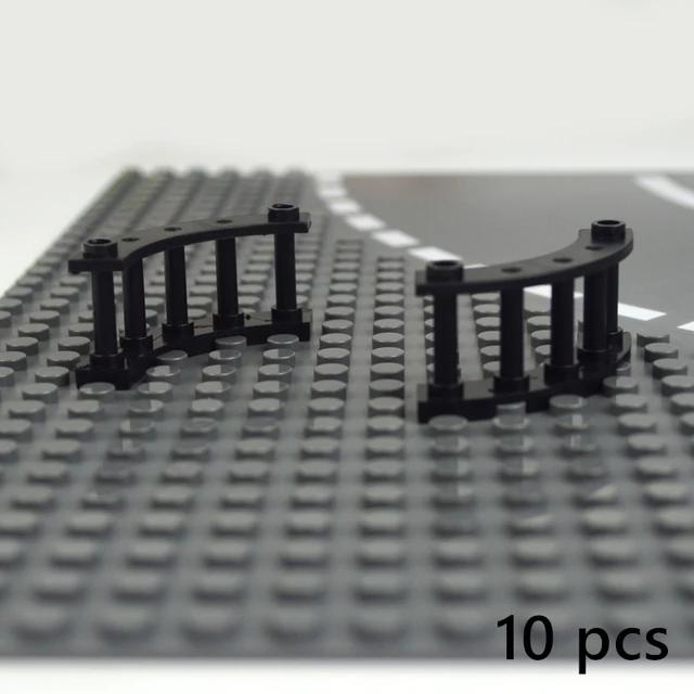 Сделай сам Собирает Частицы 6140 2486 6187 Технические Детали MOC Рельсы Лестница Забор Перила Панель Барьер Лестница Город Строительные Блоки