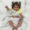 BZDOLL 20 дюймов 50 см Кукла-новорожденный Реборн Бебе Девочка с черной кожей Прекрасный подарок на день рождения Художественная игрушка для детей