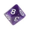 10 шт. Многогранные кубики D10 однотонные для ролевой игры TRPG, реквизит для вечеринки, подарок