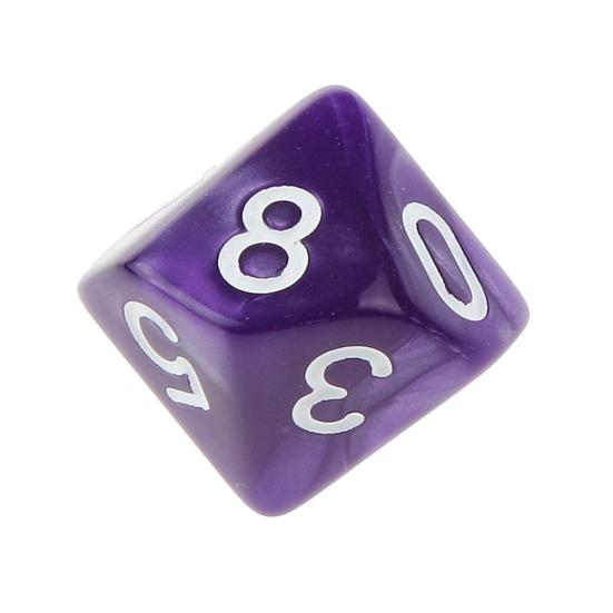 10 шт. Многогранные кубики D10 однотонные для ролевой игры TRPG, реквизит для вечеринки, подарок