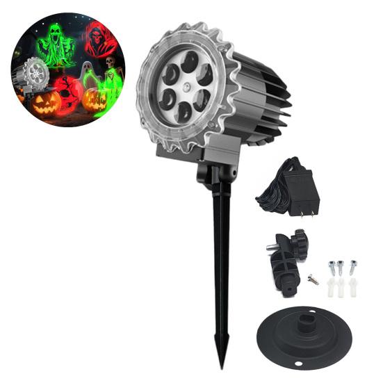 Хэллоуин Проектор Свет Вращающийся Снег Падающий Проектор Лампа Водонепроницаемый Легкая Установка В помещении На улице Праздничный Ночник Проектор