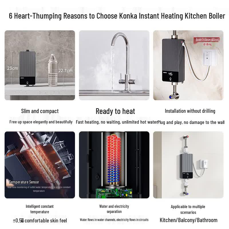 Konka Instant Kitchen Water Heater CN plug (adapter included)
