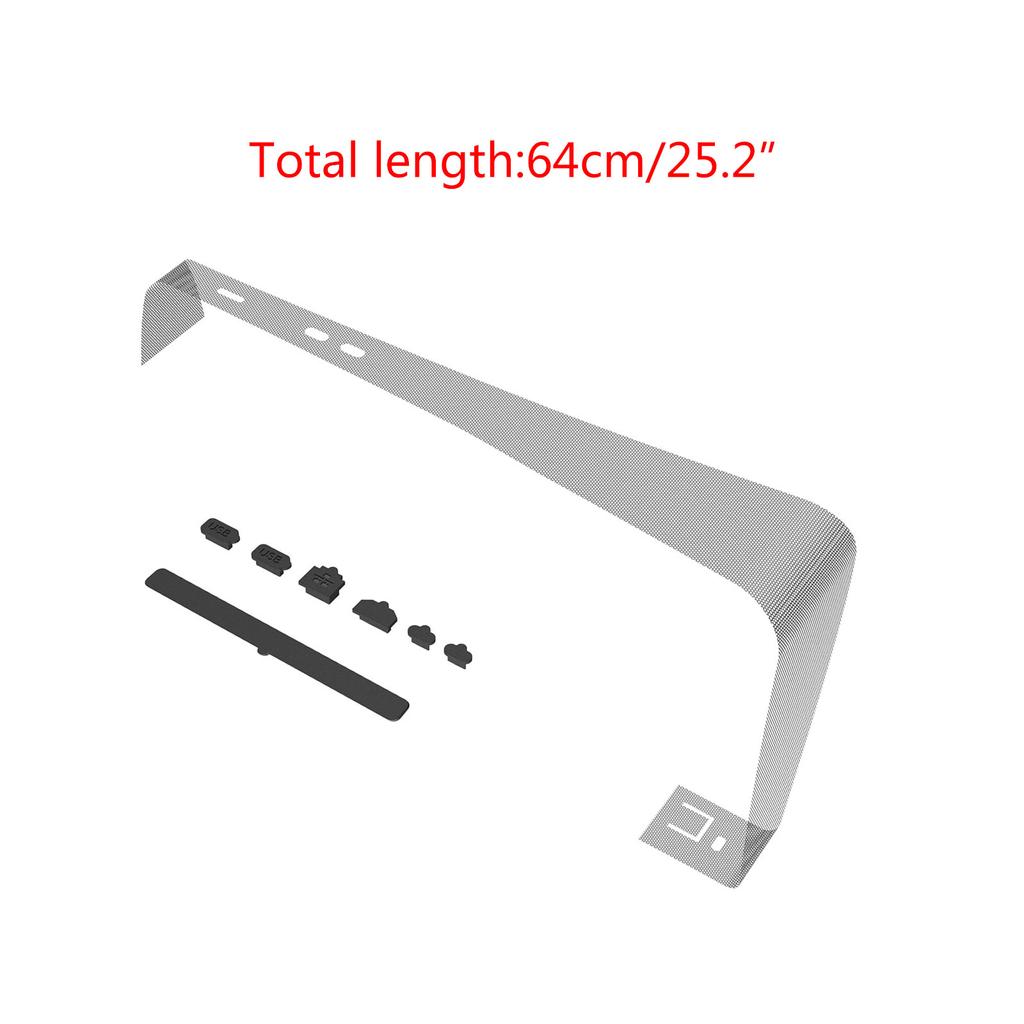 Пылезащитная накладка на среднюю полосу консоли, гибкая защитная сетка с силиконовыми пылезащитными заглушками для PS5 Slim, крышка радиатора