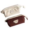 Pencil Bag Cute Cartoon Animal Style Smoothing  Canvas Large Capacity Large Pencil Case for Sc