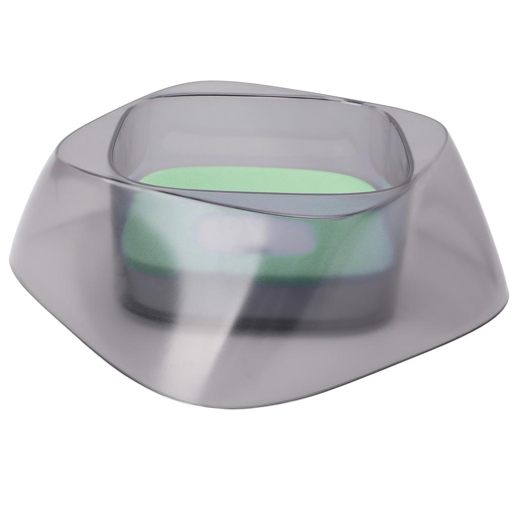 Pet Floating Bowl Multifunction Spill Proof Automatic Dog Water Bowl for Cats Dogs PetsMorning Mist Green