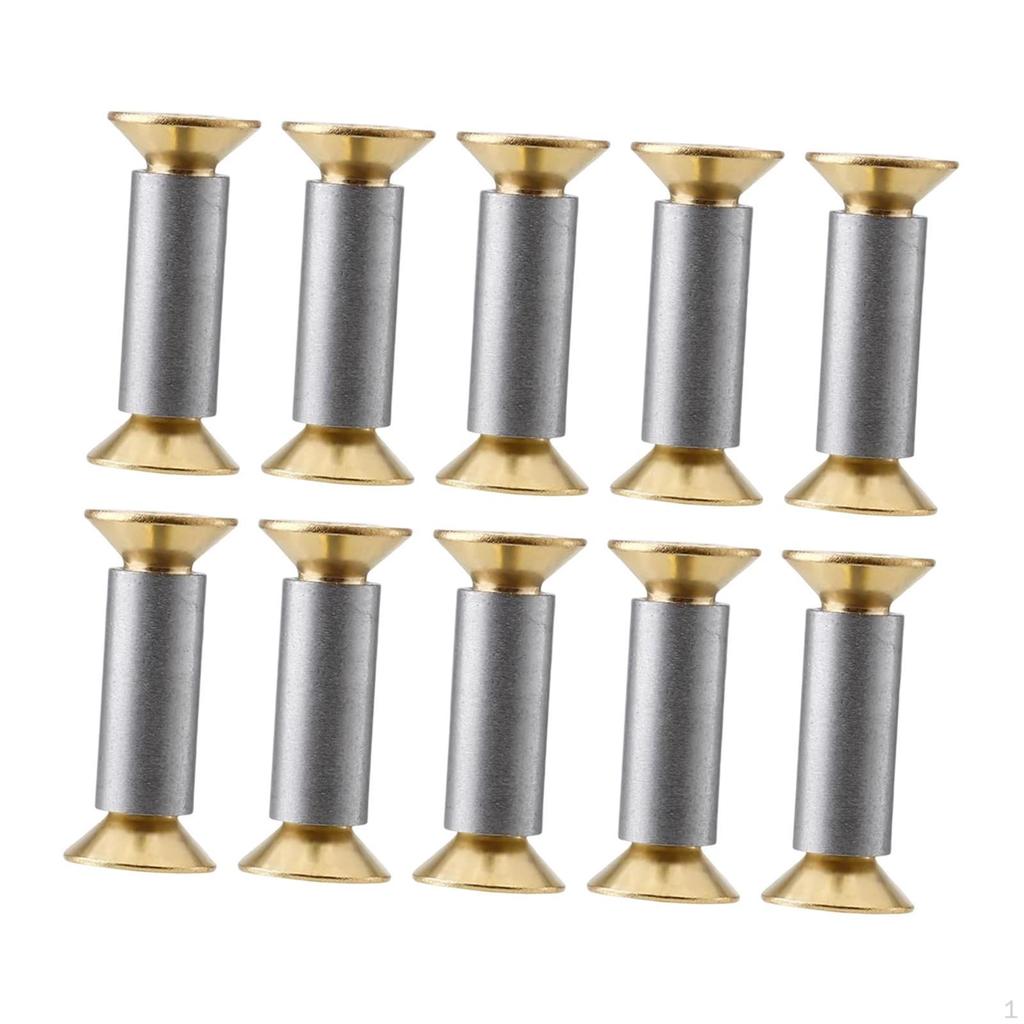 10 шт. Винт с плоской головкой, заклепка, болты для рукояти для изготовления ножей, винты, крепеж, заклепки, ножи