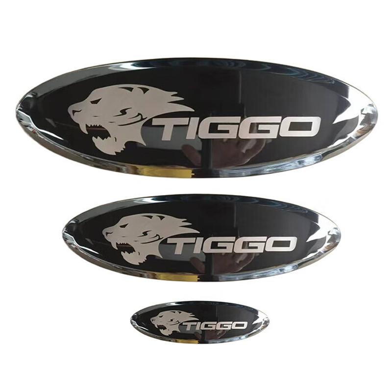 Chery Tiggo 7 Pro/7/8/8 Pro Черный Тигр Нержавеющая Автомобильные Наклейки Эмблема Значок Наклейки Отделка Аксессуары Для Стайлинга 3 Шт.