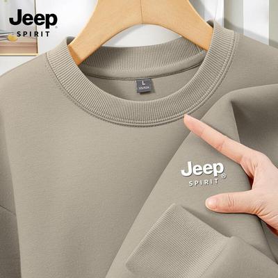 JEEP SPIRIT Мужской худи оверсайз с круглым вырезом