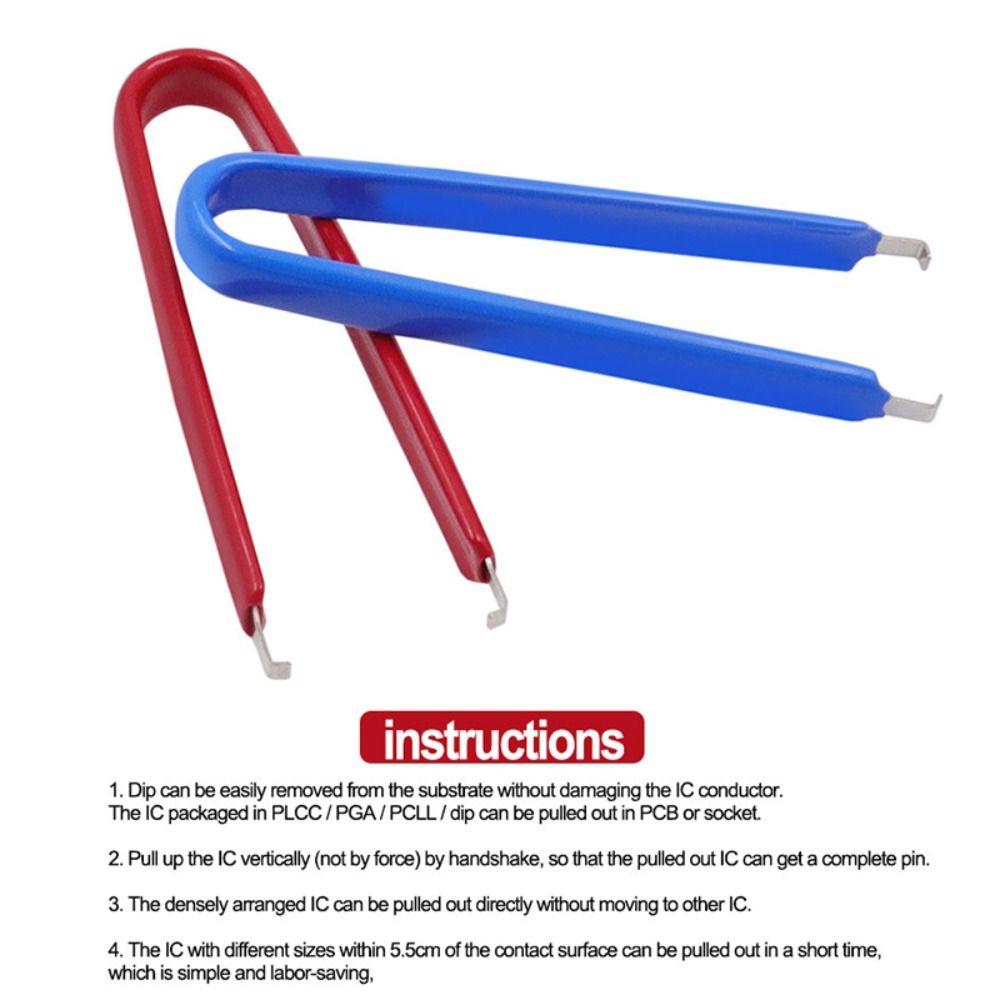 U Type IC Chip Extractor Hand Tool Capacitor Grabber IC Chip Puller  Electronic Component