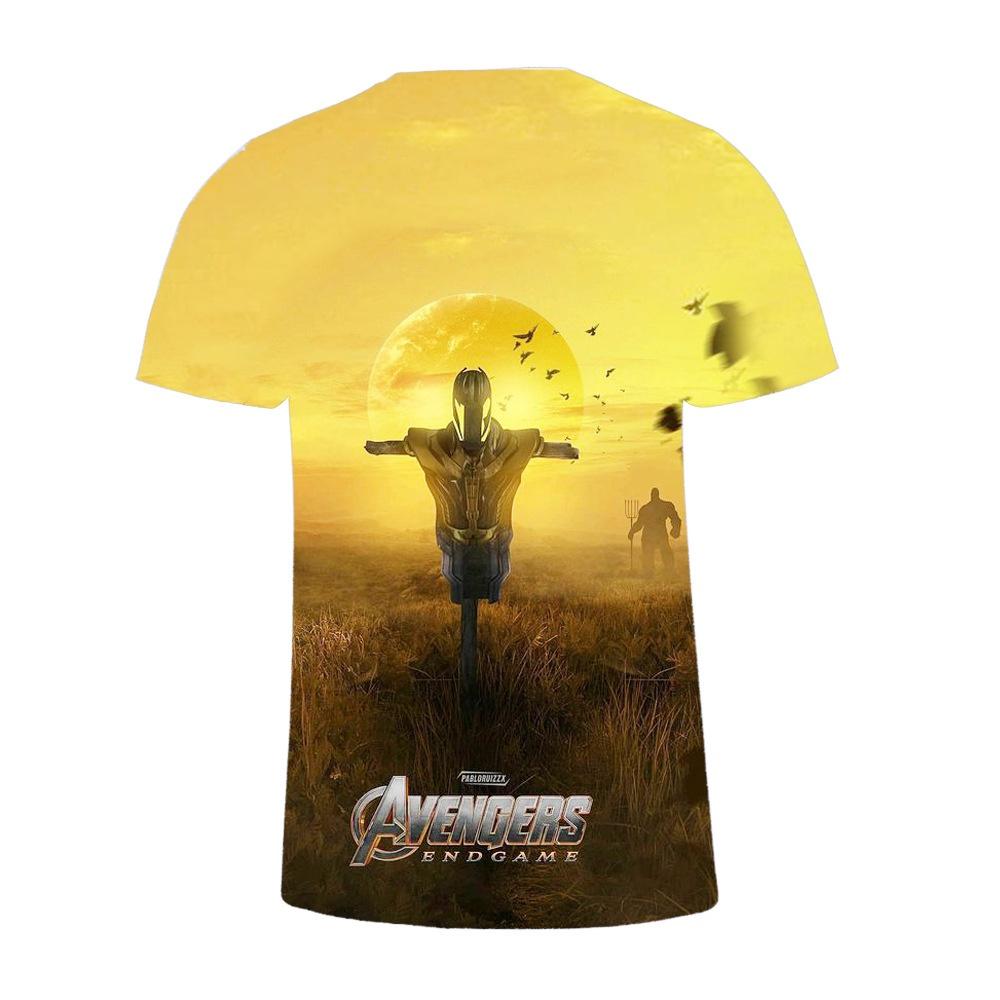 Avengers 4 Endgame T-shirt Superhero 3d Short Sleeve Stylish Casual Tee Top
