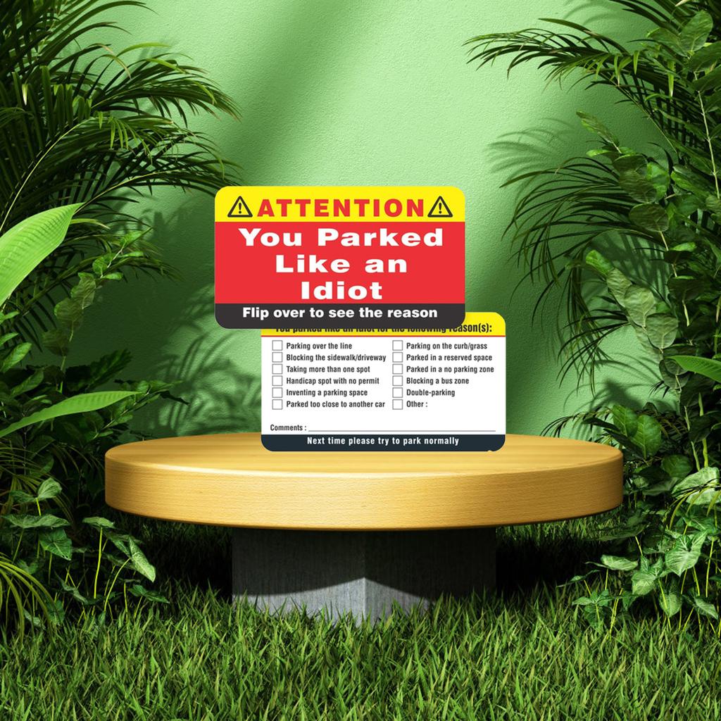 Плохая парковочная карта, Интересная парковочная этикетка, Парковочная карта, Вы выглядите как образец парковки