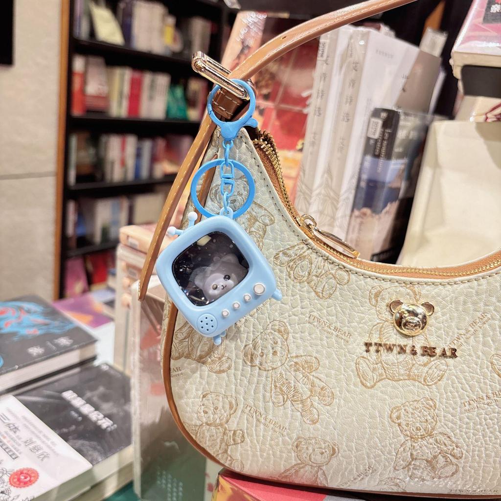 Очаровательный Светящийся Брелок-Котёнок - Прелестный Мультяшный Подвеска на Сумку Подарок