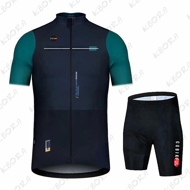 Мужская одежда для велоспорта с коротким рукавом Gobik Mtb Велосипедная форма Майка Велосипед Одежда для велоспорта Мужская 2026 Летний дышащий велосипедный костюм Комплект