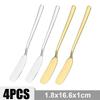 4/1PCS Butter Knifes Stainless Steel Cheese Cutter Knifes Long Handle Bread Jam Spreaders Cream Toast Cutlery Kitchen Gadgets