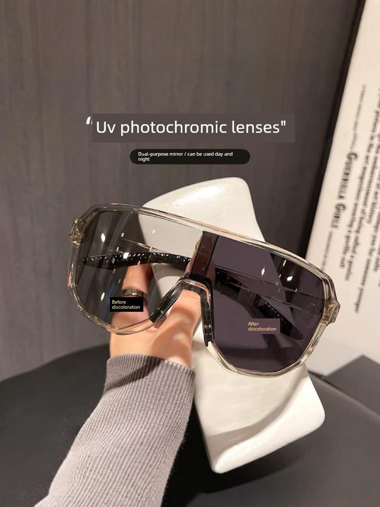 Cycling Glasses for Men and Women, Face-Slimming, Color-Changing Sunglasses, Ultra-Light Outdoor Sports Running Goggles That Block Uv Rays