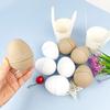 Adorable Easter Paper Eggs Unpainted Craft Paper Pulp Egg DIY Easter Eggs  Kids Handmade Toys