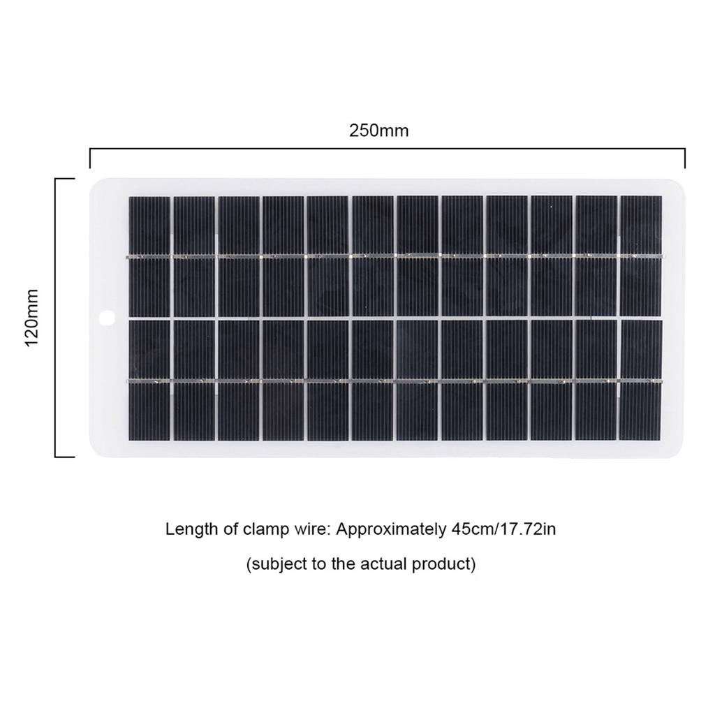 5W 12V Polycrystalline Solar Panel Portable Solar Power Mini High Efficiency Solar Module with DC