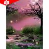 5D DIY Cross Stitch Diamond Painting Tree Full Display Landscape Full Round Diamond Embroidery