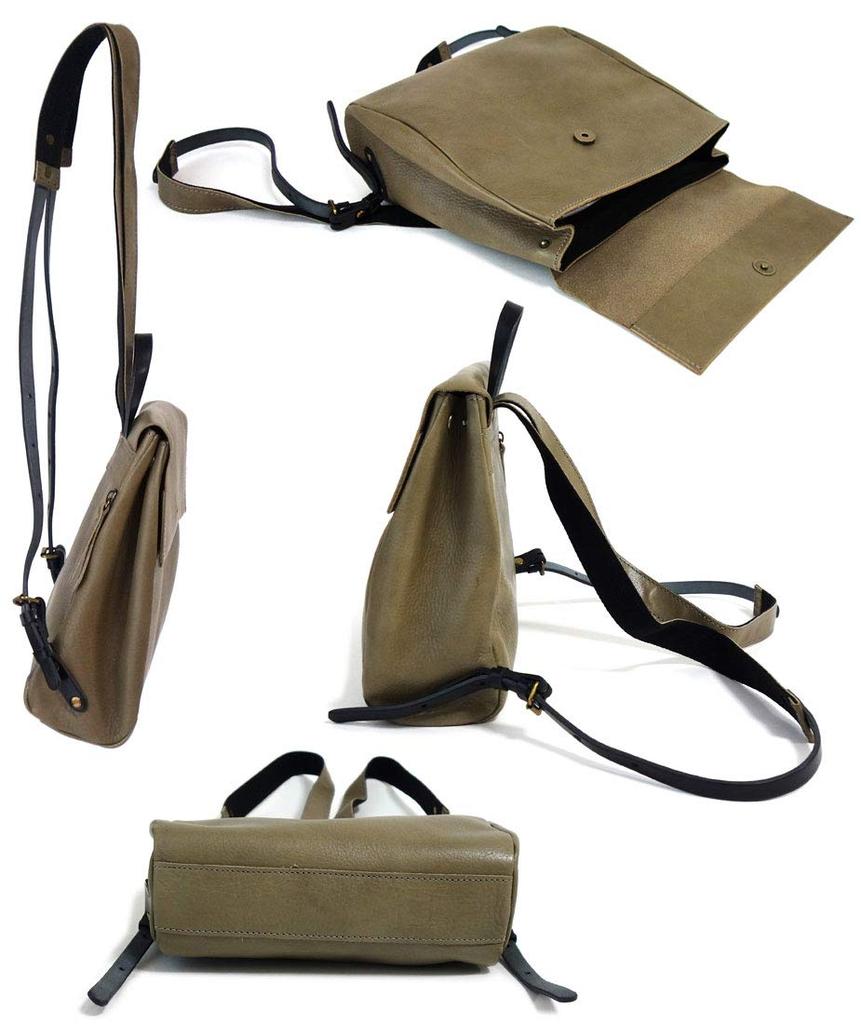 Alto Рюкзак Дневной рюкзак B5 Натуральная кожа Кожа Химедзи Сделано в Японии Мини-рюкзак Дизайн без анилина ВЕРБЛЮЖИЙ [Alto] AMSB-1209