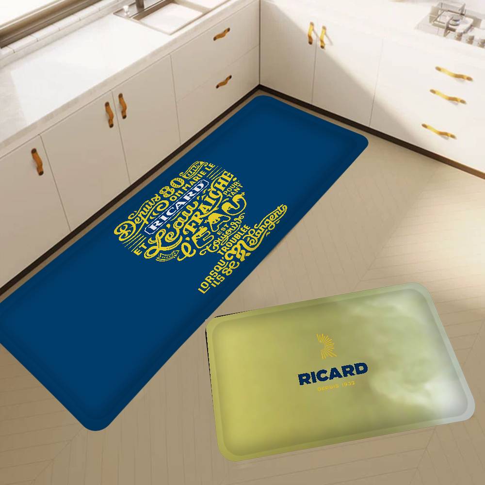 R-RicardS LOGO Hallway Carpet Retro Multiple Choice Living Room Kitchen Rug Non-Slip Welcome Rug