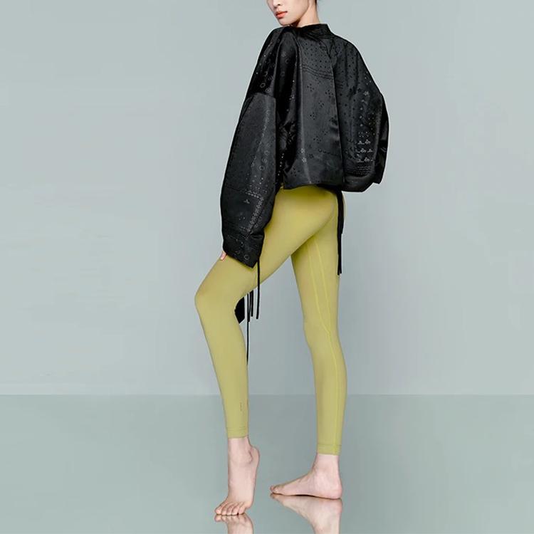 Li-Ning Fitness Series Solid Color Tight Sports Long Pants Women Bottoms Taupe AULS056-13