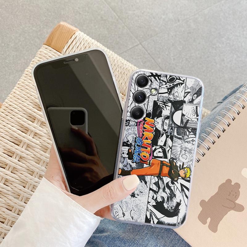 Модный аниме мягкий прозрачный силиконовый чехол для Xiaomi Redmi Note 13 14T 15 Samsung A55 A35 M35 S24 iPhone Huawei Honor Camera защитный противоударный чехол