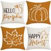 Autumn Thanksgiving Pillow Case Pumpkin Car Cushion Pillow Sofa Square Pillow Case