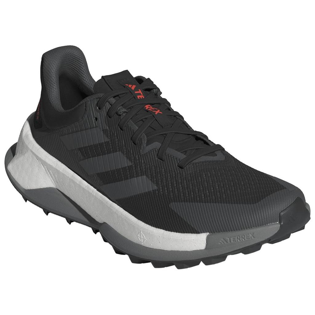 Adidas Terrex Soulstride Ultra Black Grey Men Sneakers Core-Black Grey-Four Impact-Orange IE8453