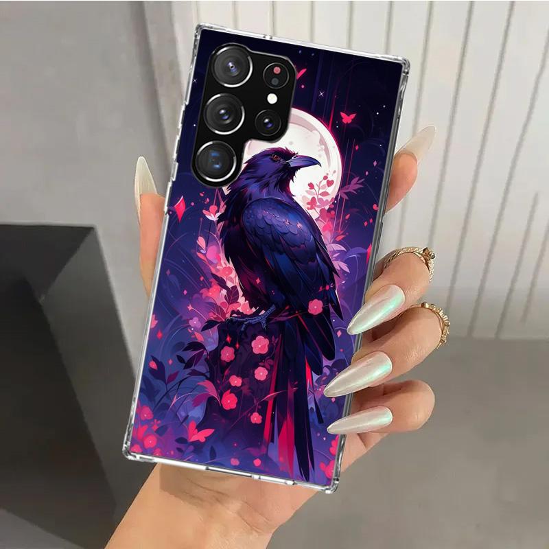 Масляная живопись животных Чехол для телефона с птицами для Samsung Galaxy S26 S24 S23 Ultra S25 Edge S22 S21 Plus S20 FE + Мягкий чехол с принтом Funda G
