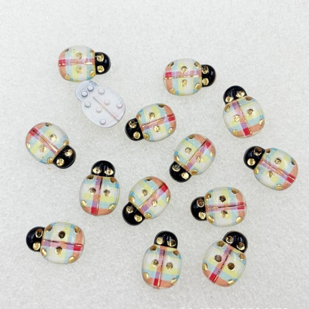 50 шт. жуки с плоской задней частью декоративные акриловые скрапбукинг домашние цветочные декоративные украшения своими руками для скрапбукинга