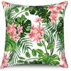 Hawaiian Pillowcase Parrot Tropical Plant Pillowcase Palm Leaf Pillowcase Cushion Cover Decorative Home Outdoor Courtyard