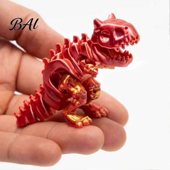 Настольная коллекционная фигурка динозавра, 3D-печатное украшение Карнотавр, шарнирная модель скелета для украшения рабочего стола дома, Коллекционеры фигурок драконов