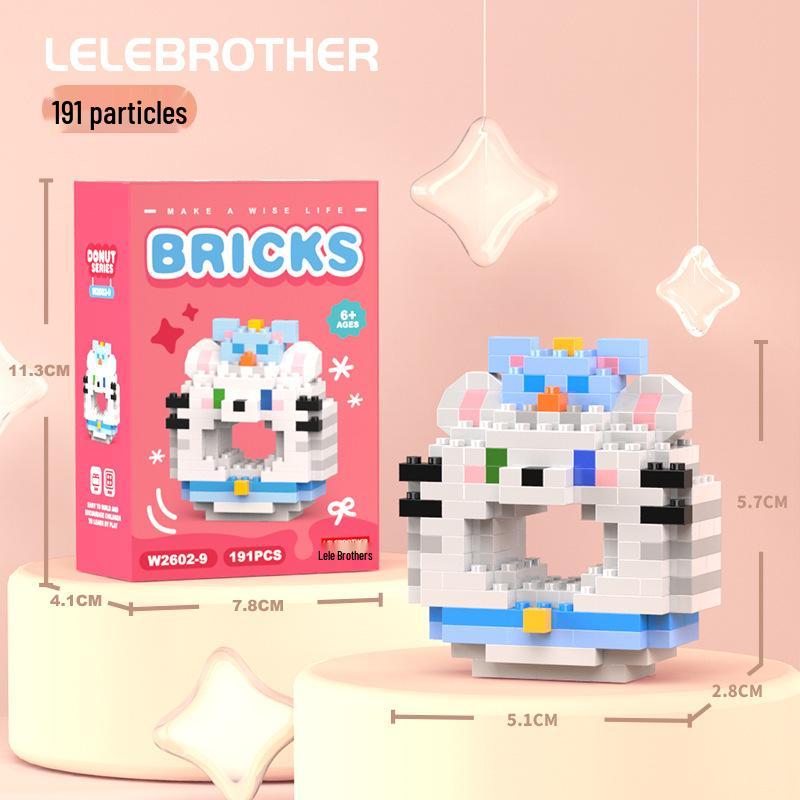 Совместимые с Lego микро строительные блоки мультяшные фигурки - детские развивающие настольные игрушки