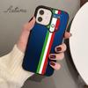 Italian National Flag Phone Case for iPhone 11 12 13 14 Pro Max Mini X XR XS SE 2020 5 6S 7 8 Plus Samsung Galaxy S21 S22 Cover