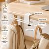 Clamp On Desk Side Hook Adjustable Table Backpack Holder New Desk Mounted Hook  Home Office