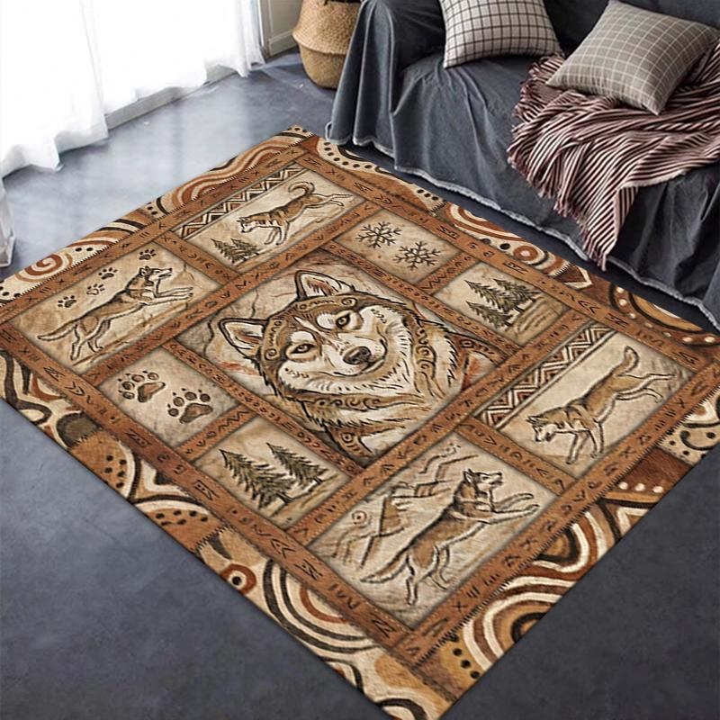 2025 New Husky Dog Carpet Rug for Living Room Bedroom Home Sofa Decoration,Kids play Non-slip Floor Mat58