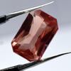 Natural Padparadscha Sapphire Emerald Cut 9.85 Ct Beautiful Certified Gemstone