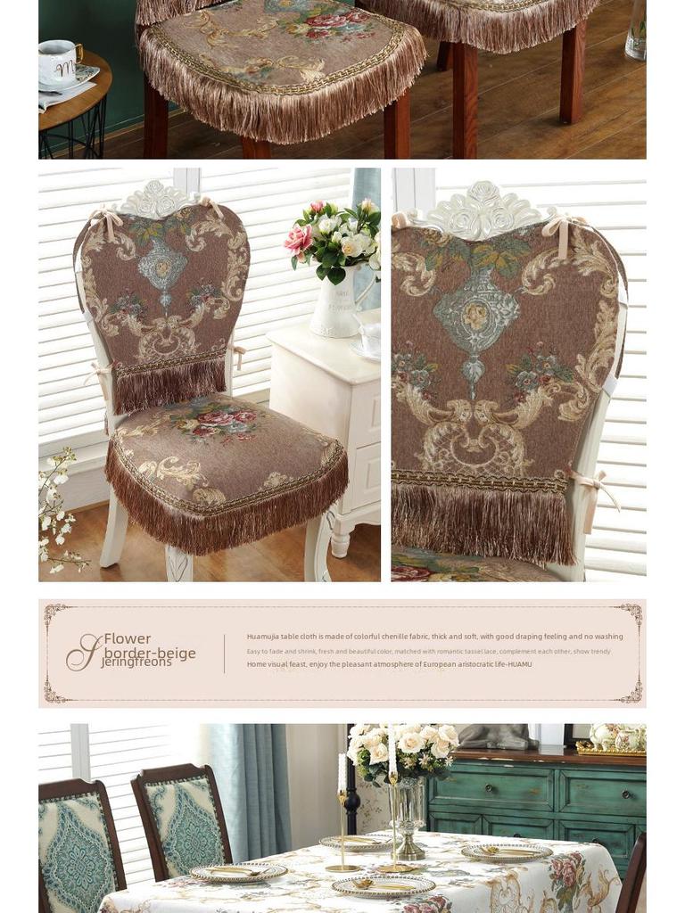 Классические европейские скатерти и чехлы с кисточками и кружевом для обеденных, журнальных столиков и тумбочек под телевизор