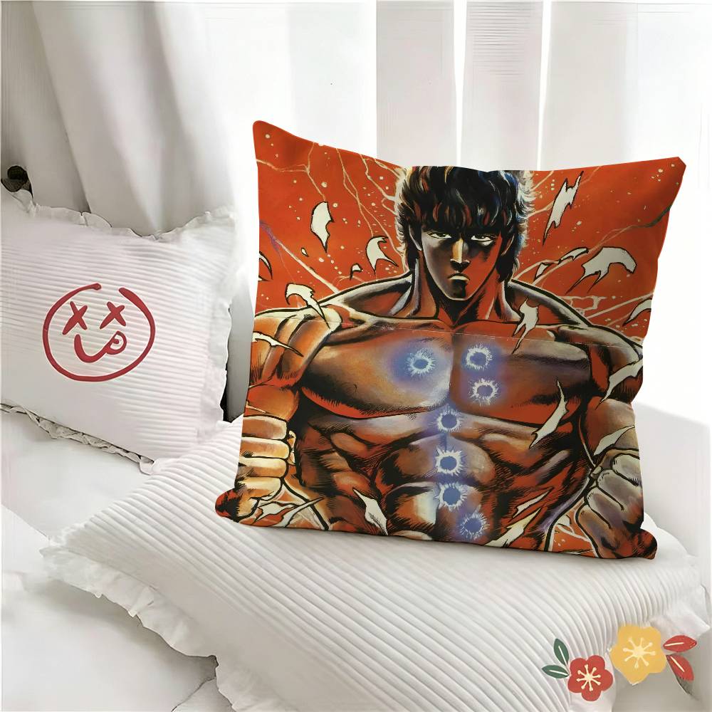 ПК Классический Аниме-экшен HHokuto No Ken Наволочка Модная Квадратная Наволочка Спальня Диван Комната Декор в стиле Ins Отдых