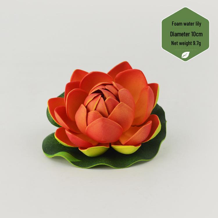 Искусственные листья и цветы лотоса для декора аквариумов и гостиных