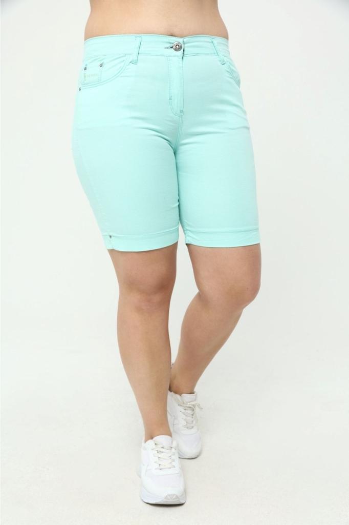 Женские модные шорты большого размера и габардиновые шорты-бермуды
