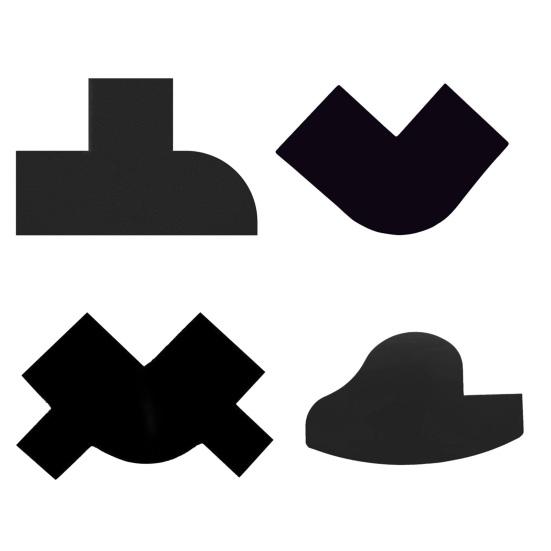 1/4 шт. парикмахерская карта для улучшения цвета линии роста волос борода инструмент для придания формы мужской линии роста волос