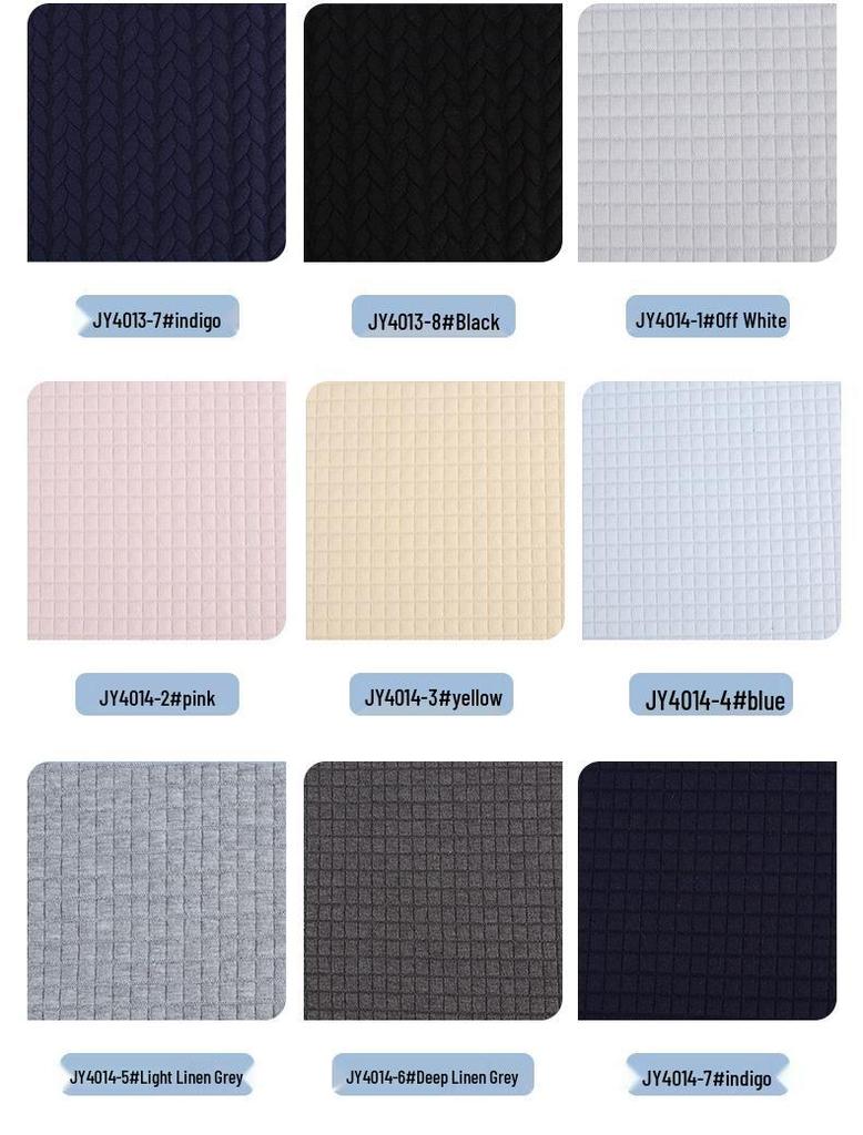 Women's Diamond Grid Jacquard Knit Sweater Fabric - Polyester-Spandex Blend