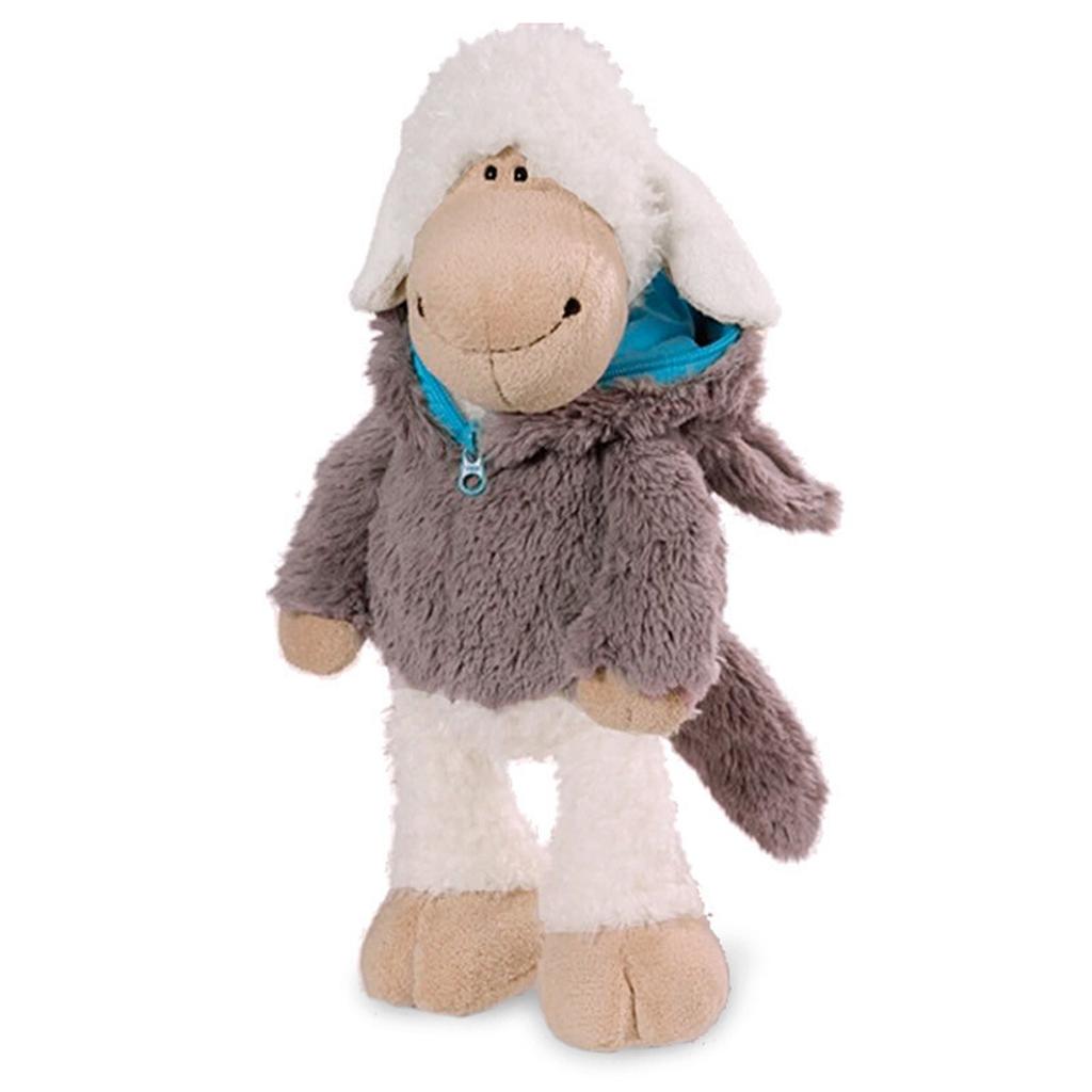 35 см плюшевая игрушка, обернутая в волчью шкуру и овечью ткань, кукольная подушка