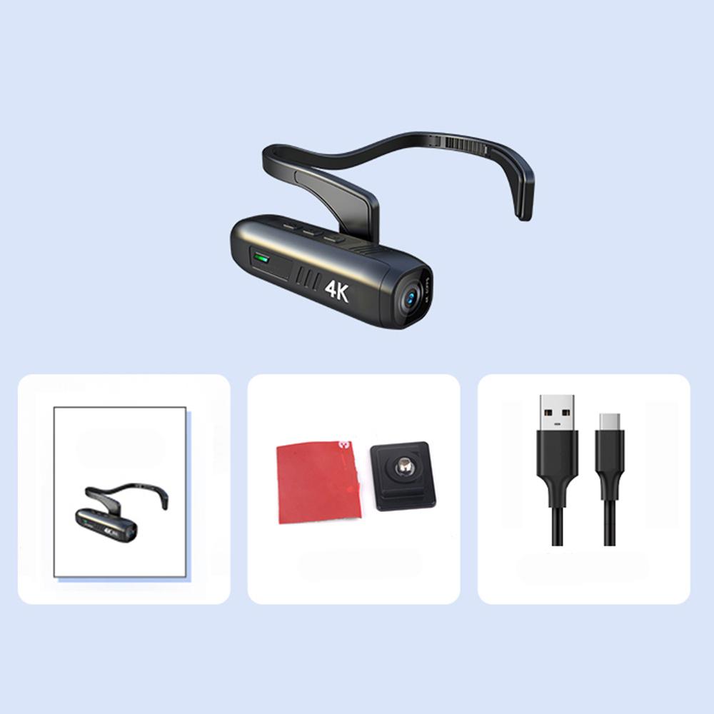 Action Camera 4K 30FPS Head Mounted Wearable WiFi Camera Camcorder Webcam Anti-shake APP Control for Vlog Video Recording