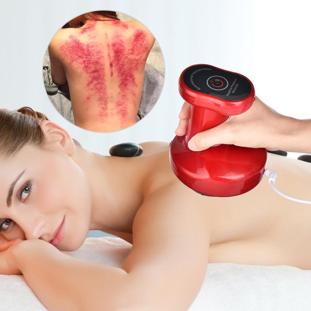 Electric Cupping Massage Therapy Apparatus Vacuum Suction Cup 2 Gears Gua Sha Scraping Device Meridian Therapy Fat Burning