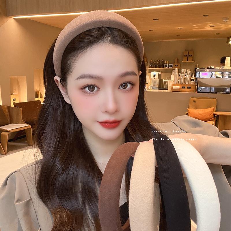 Высокая заколка для волос, губчатая повязка на голову, широкополая, женская, на все случаи жизни, популярная в сети, для выхода в свет, для умывания лица, повязка для прижимания волос, головной убор